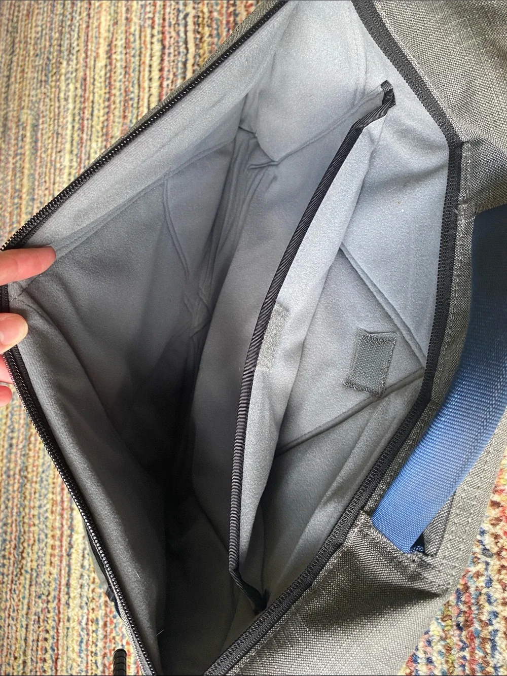 Timbuk2 Gray and Navy Men's Messenger Bag